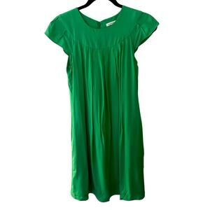 Banana Republic Lime Green Pleated Dress